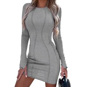PRETTYGARDEN Long Sleeve Dress